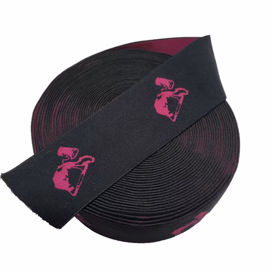 Benutzerdefiniertes Design-Logo aus recycelten Bandbuchstaben, Nylon-Jacquard-Gurtbandimitat