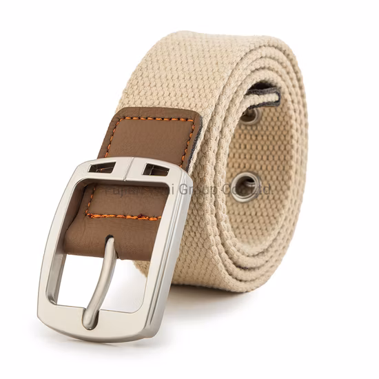 Canvas gewebter Freizeitgürtel, verdickter Polyester-Baumwolllegierungs-Nadelschnallengürtel, gewebter Outdoor-Gürtel für Herren