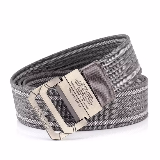 Neuer geflochtener Freizeitgürtel aus Segeltuch für Herren mit Nadelschnalle