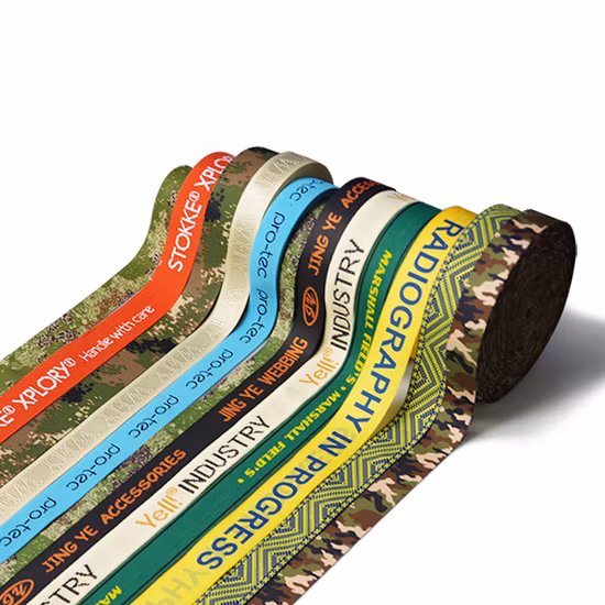 Elastisches Band aus recyceltem RPET-Polyester, Jacquard-Nylongewebe mit Zertifikat
